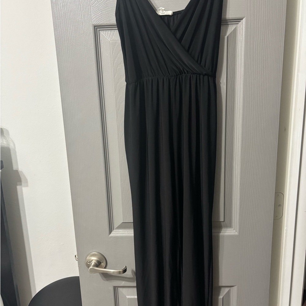 Rolla Coster Black Surplice V-Neck Jumpsuit